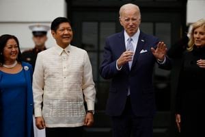 El presidente Biden sostendrá una reunión bilateral con el presidente Marcos en la Oficina Oval para discutir los "esfuerzos para fortalecer la alianza de larga data entre EE. UU. y Filipinas". Foto: AFP