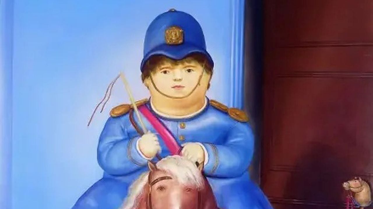 La obra más íntima de Fernando Botero, 'Pedrito a caballo'.