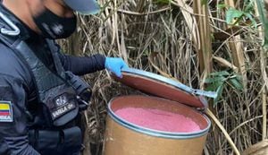 Los explosivos tipo Anfo fueron encontrados en una zona boscosa del sector de Alfonso López.