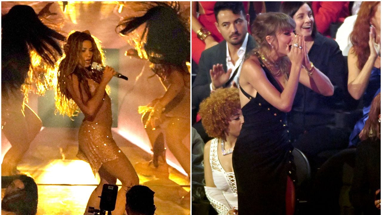 La reacción de Taylor Swift a los movimientos de Shakira en los MTV VMAs 2023