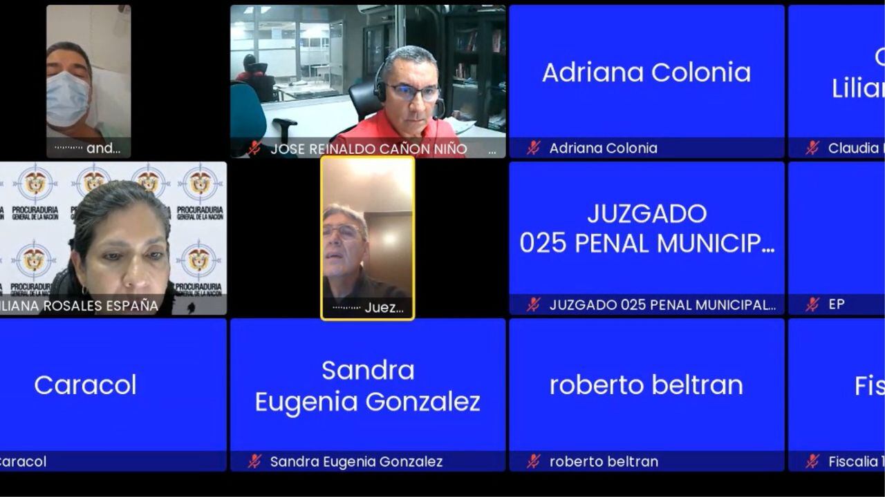 Audiencia de legalización de captura de Andrés Gustavo Ricci.
