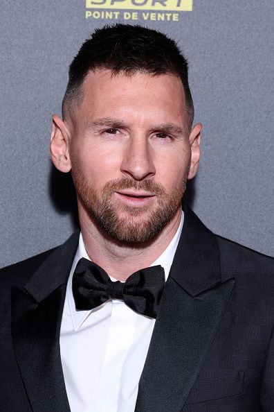 Lionel Messi en la gala del Balón de Oro.