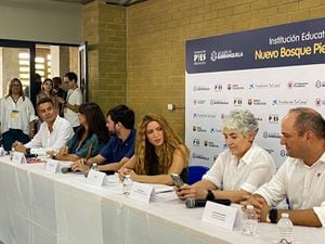 Shakira llegó a Barranquilla para inaugurar un nuevo colegio.