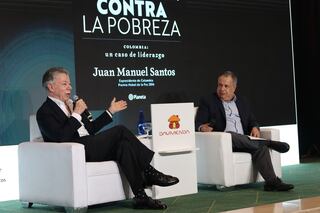 El expresidente Juan Manuel Santos participó este viernes en la Asamblea de Anif.