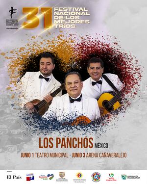 Trio Los Panchos de México tienen su gala en este Festival el 1 de junio en el teatro Municipal y el 3 en Arena Cañaveralejo.