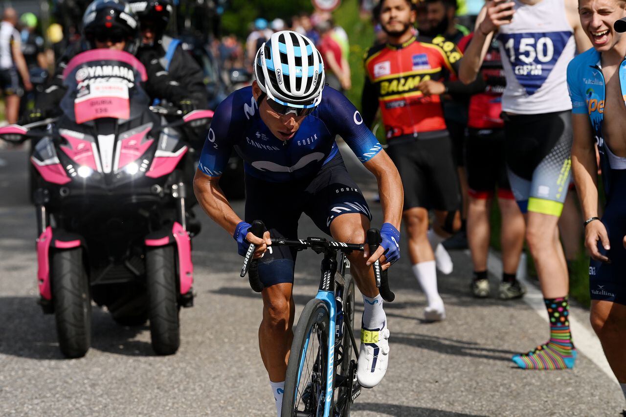 Einer Rubio en la etapa 15 del Giro de Italia 2023