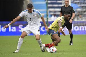 Jefferson Lerma estuvo en el partido que Colombia perdió ante Uruguay, 3-0 en Barranquilla.