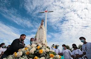 La celebración  de la Virgen de Fátima se lleva a cabo los 13 de mayo de cada año.