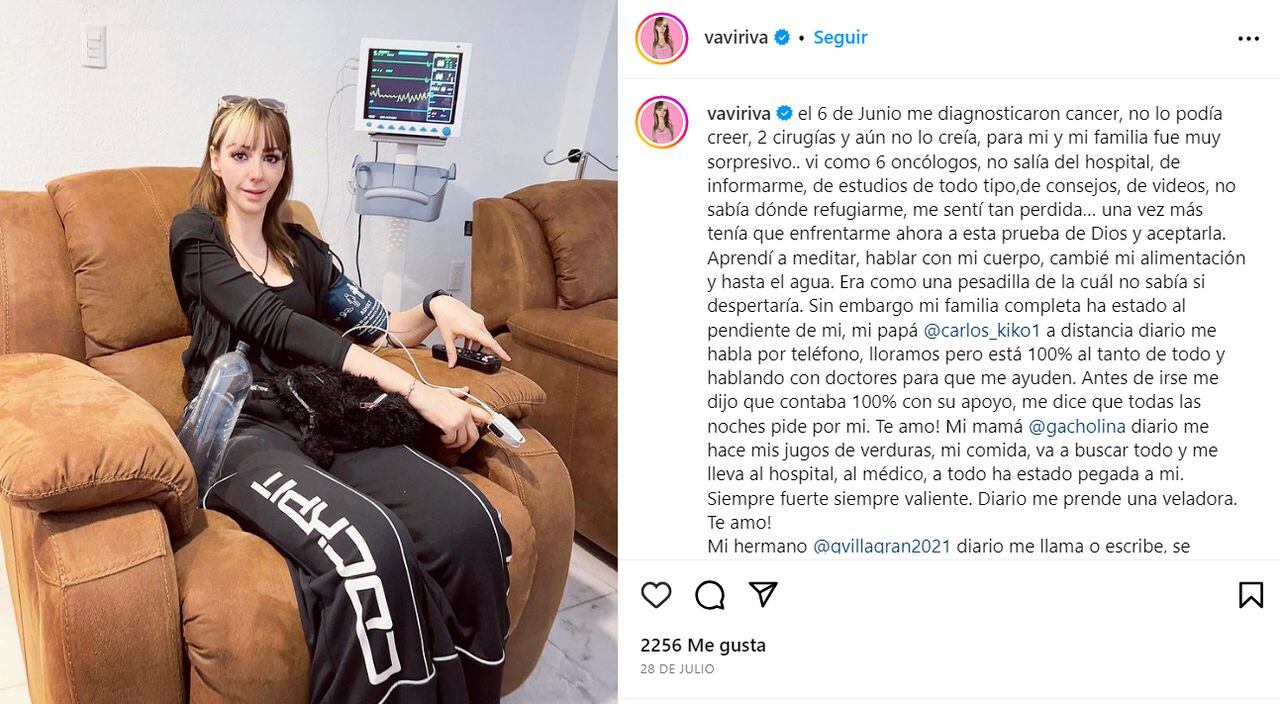 Vanesa Villagran, hija de 'Kiko' de El Chavo del 8, reveló que padece de cáncer de mama.