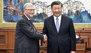 Xi Jinping feliz con la visita de Bill Gates a China