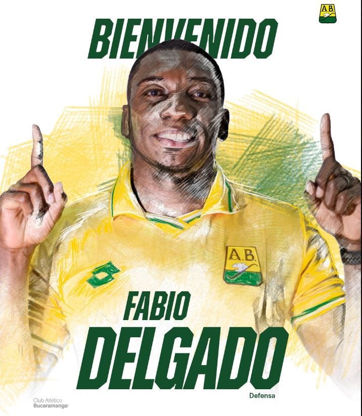 Fabio Delgado llegó este año al Atlético Bucaramanga, procedente de Santa Fe. Las autoridades investigan si ese es su verdadero nombre.