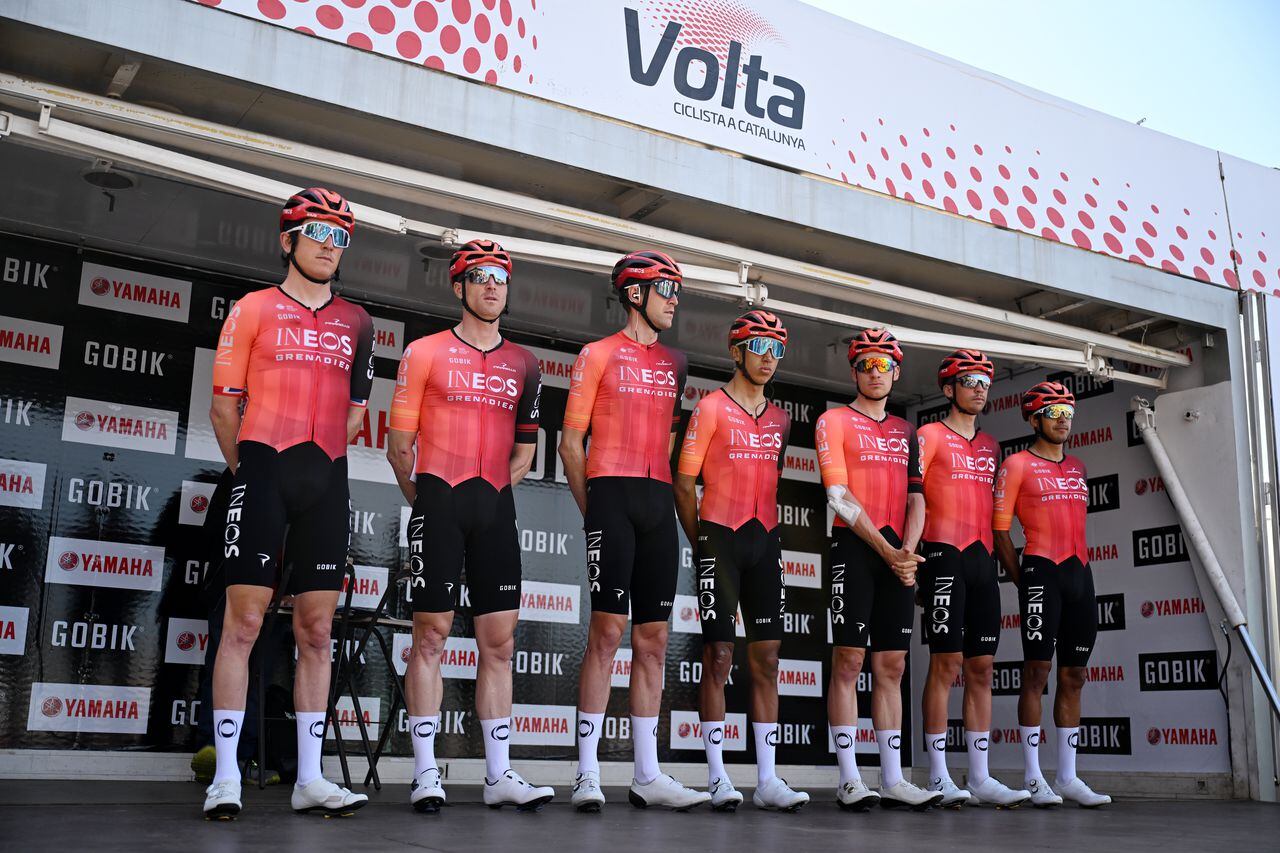 Equipo INEOS en la Vuelta a Cataluña 2024.