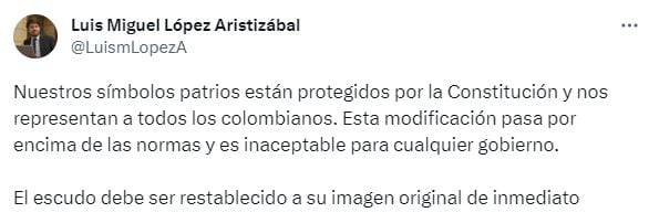 Congresistas reaccionan al cambio de colores del escudo de Colombia en el Día del Orgullo Gay por parte de la Presidencia de la República.