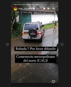 En medio del sepelio de Paulo Carabalí, hermano de la jugadora de la selección Colombia, se denunció el robo de un carro. / Foto: Captura de Pantalla de IG de Linda Caicedo