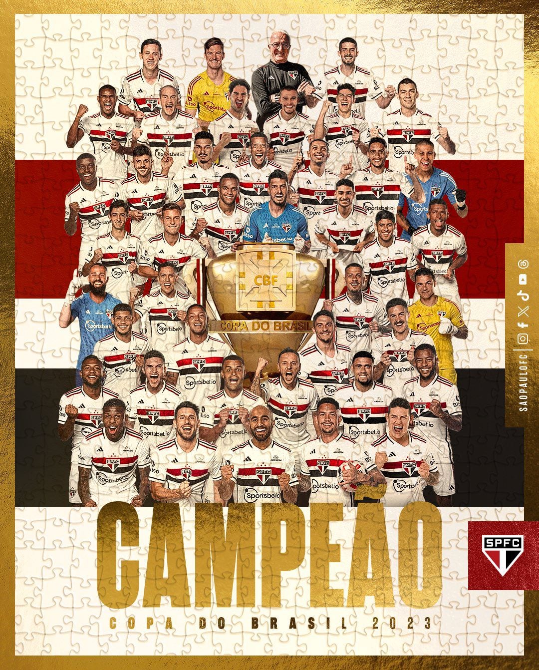 El cuadro paulista derrotó en el global a Flamengo