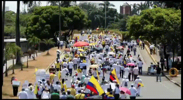 Marcha de la mayoría en contra del Gobierno del presidente Gustavo Petro