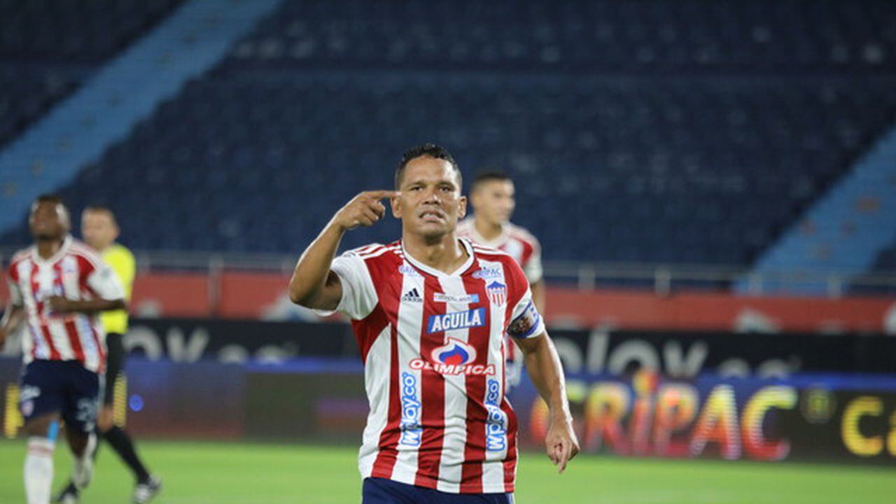 Carlos Bacca, parte de los inicialistas de Junior frente a Nacional para el partido por la fecha 12 de la Liga BetPlay 2023-ll