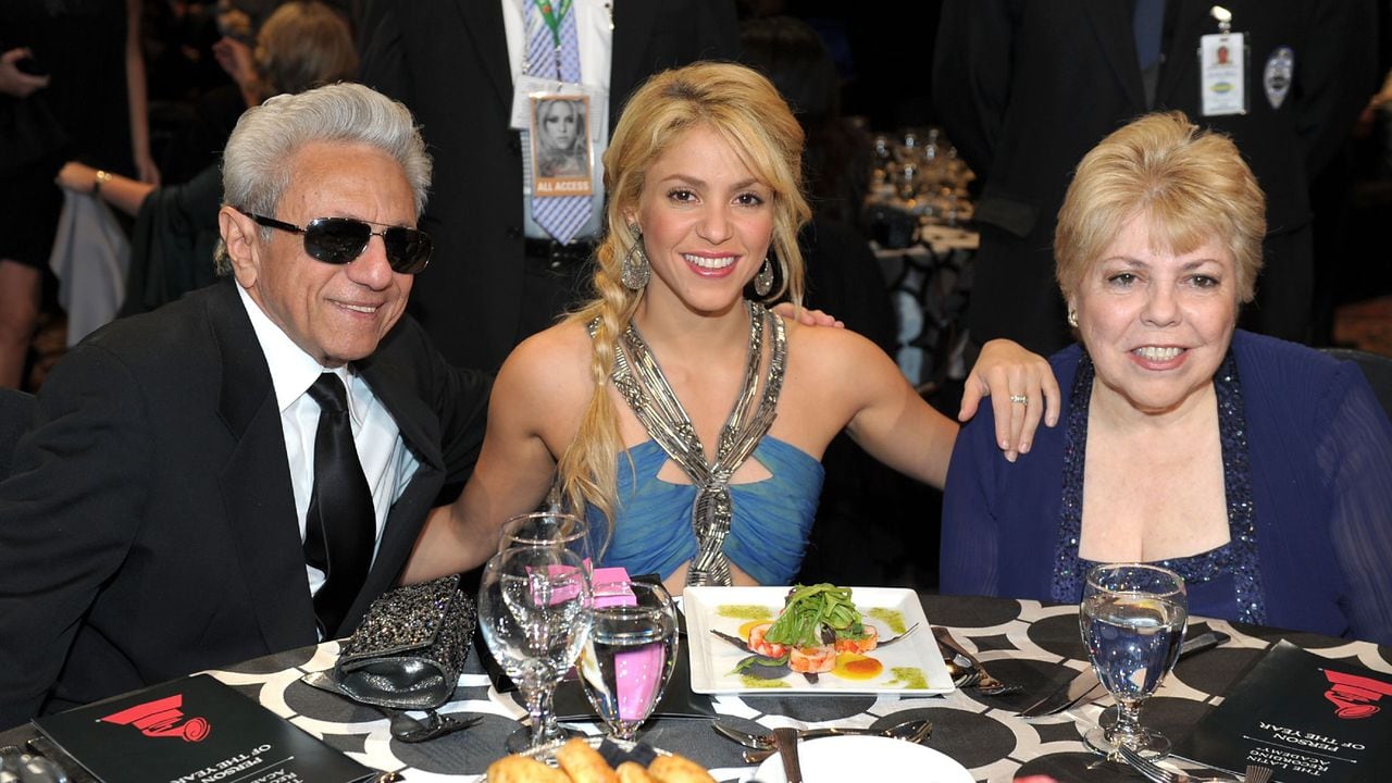 Los padres de Shakira: William Mebarak Chadid y Nidia Ripoll.