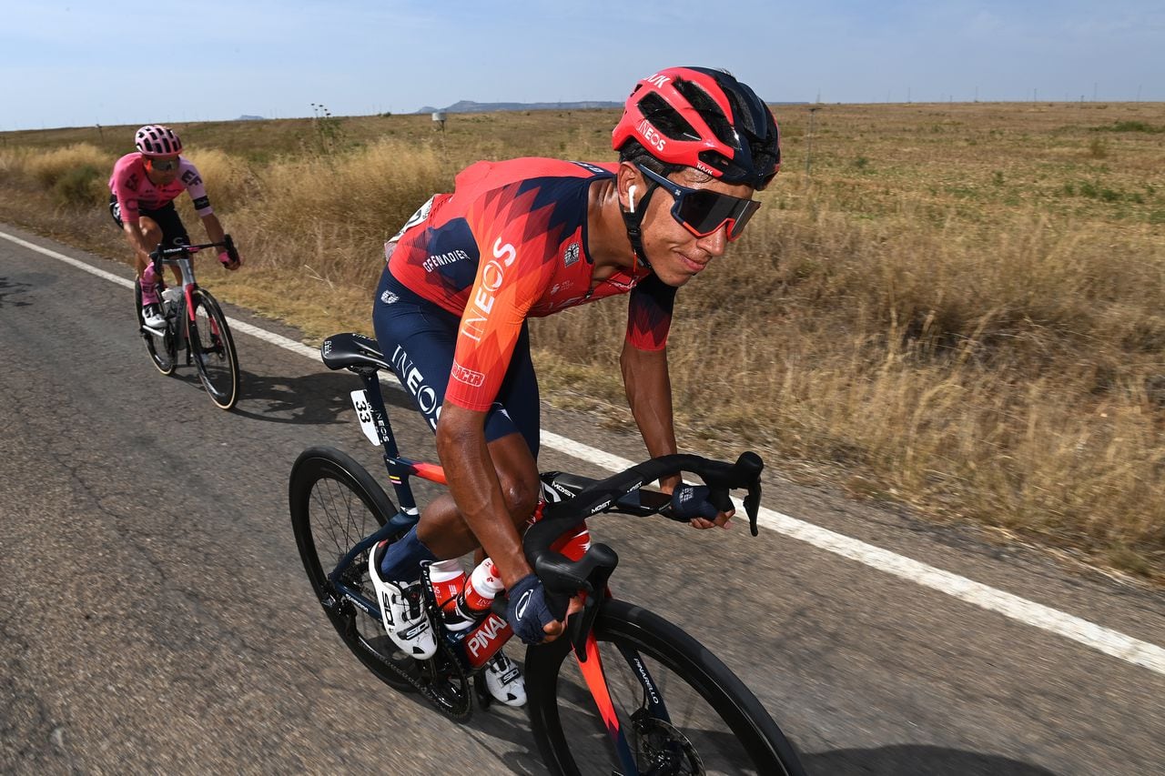 Egan Bernal, de Team INEOS Grenadier, en la etapa 12 de la Vuelta.