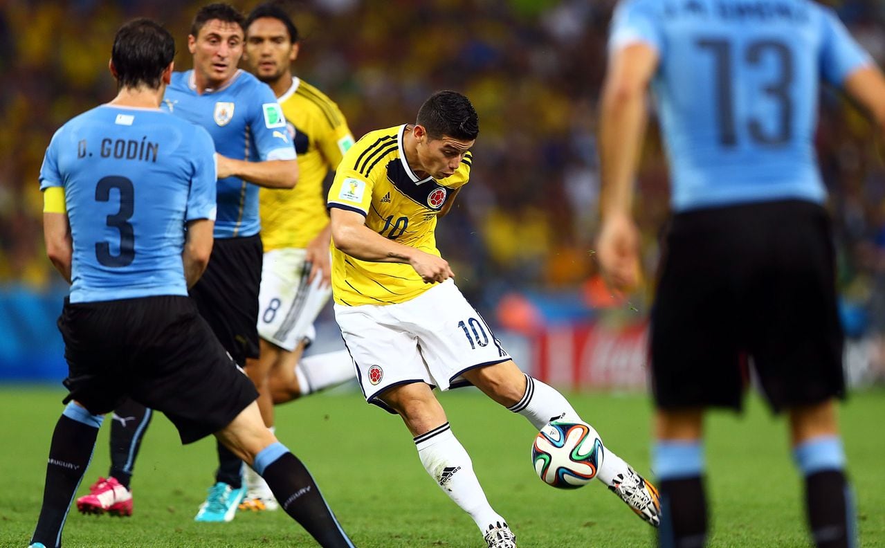Gol de James Rodríguez a Uruguay en el Maracaná - Copa Mundial 2014
