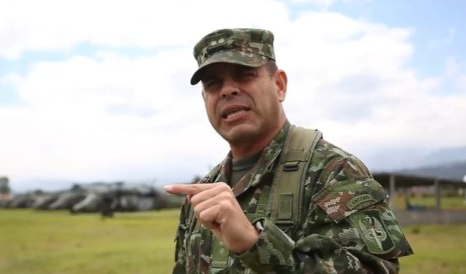 General Federico Mejía, comandante del Comando Específico del Cauca.