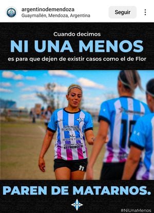 Este fue el mensaje de despedida que publicó el equipo para el que jugaba Florencia Guiñazú.