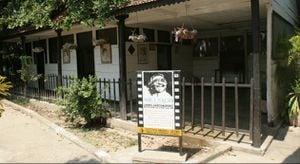 Esta es la casa de Aracataca.en la que vivió sus primeros años Gabriel García Márquez.