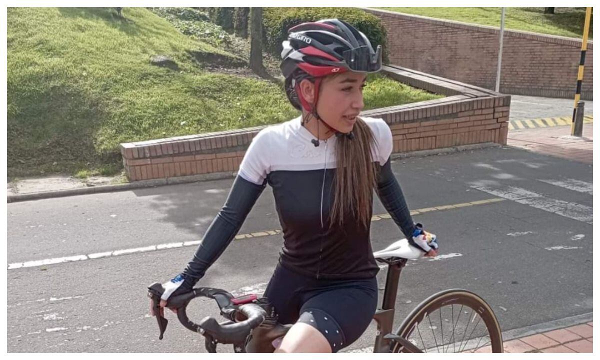 Ana María Bustamante, ciclista que fue atropellada por una mezcladora de concreto cuando terminaba un entrenamiento.