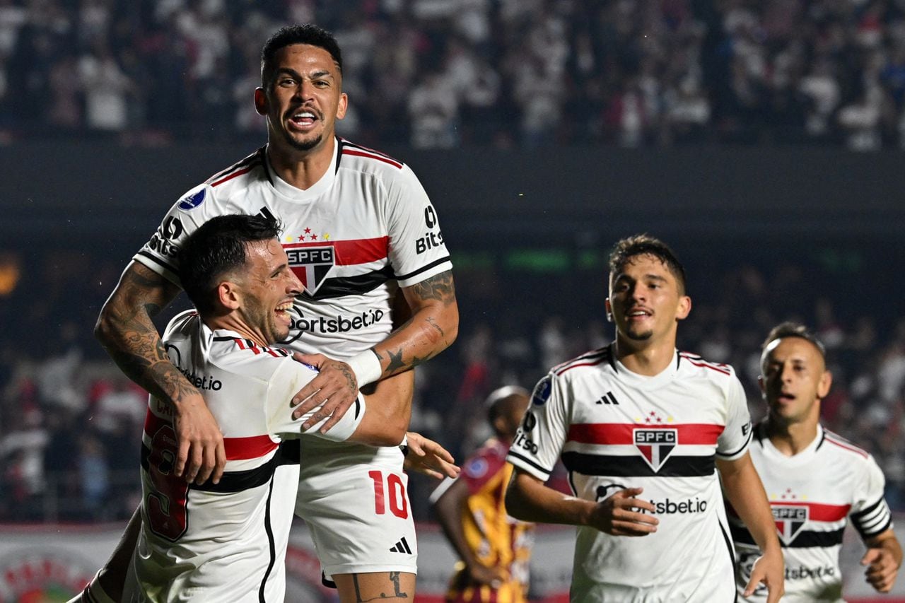 Imagen del partido entre Sao Paulo y Deportes Tolima por la fecha 5 de la Fase de Grupos de la Copa Sudamericana 2023.