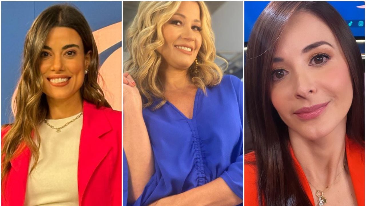 Las presentadoras de noticias Caracol Marina Granziera, Pilar Schmitt y Alejandra Giraldo