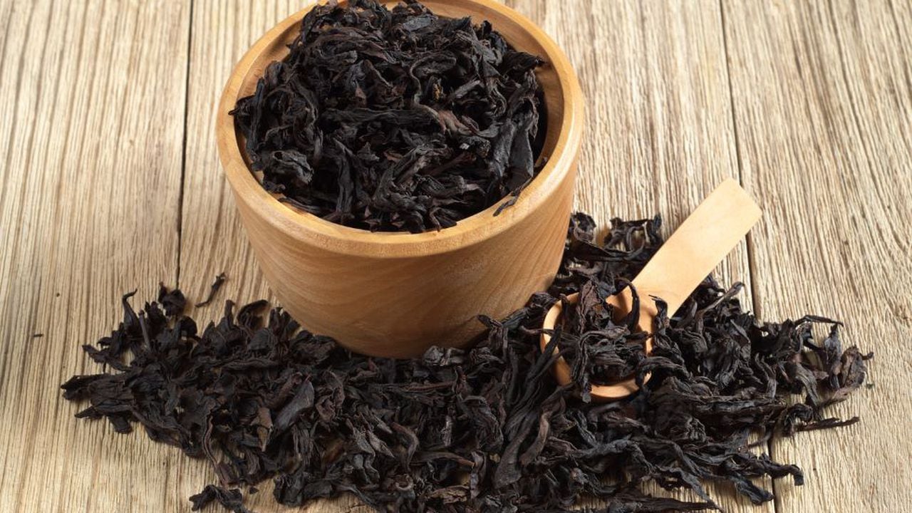 Té Oolong, también conocido como té azul.