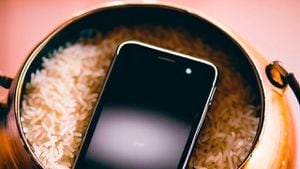 Existe la creencia de que meter u smartphone mojado dentro de arroz puede ayudar a impedir que el equipo se dañe.