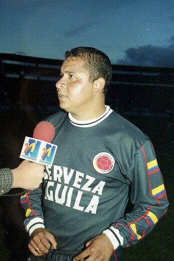 Iván René Valenciano vistiendo los colores de la Selección Colombia.
