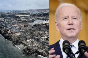 Joe Biden visitará la isla de Hawái, que se ha visto afectada por los incendios.