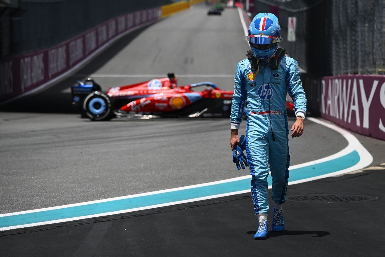 El monagesco Charles Leclerc partirá por detrás de Max Verstappen en la carrera esprint del Gran Premio de Miami.