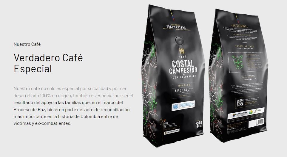 Con el apoyo de Misión de Verificación de las Naciones Unidas, PASO Colombia (One Earth Future), La Federación Mesa Nacional del Café los excombatientes pudieron capacitarse y sacar adelante proyectos alrededor del café.