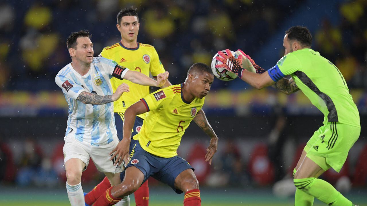 Selección Colombia vs. Selección Argentina. Foto: AFP / Raúl ARBOLEDA