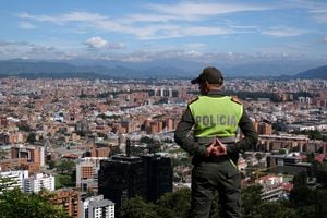 Policía condenado en Bogotá.