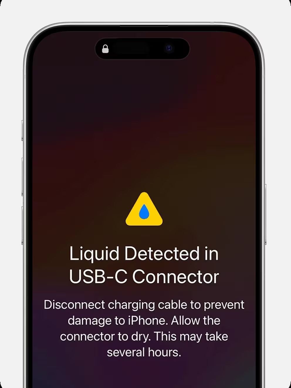 Este es el mensaje que, en los iPhone, le saldrá al conectar el cargador o algún cable tipo USB-C a la entrada del celular.