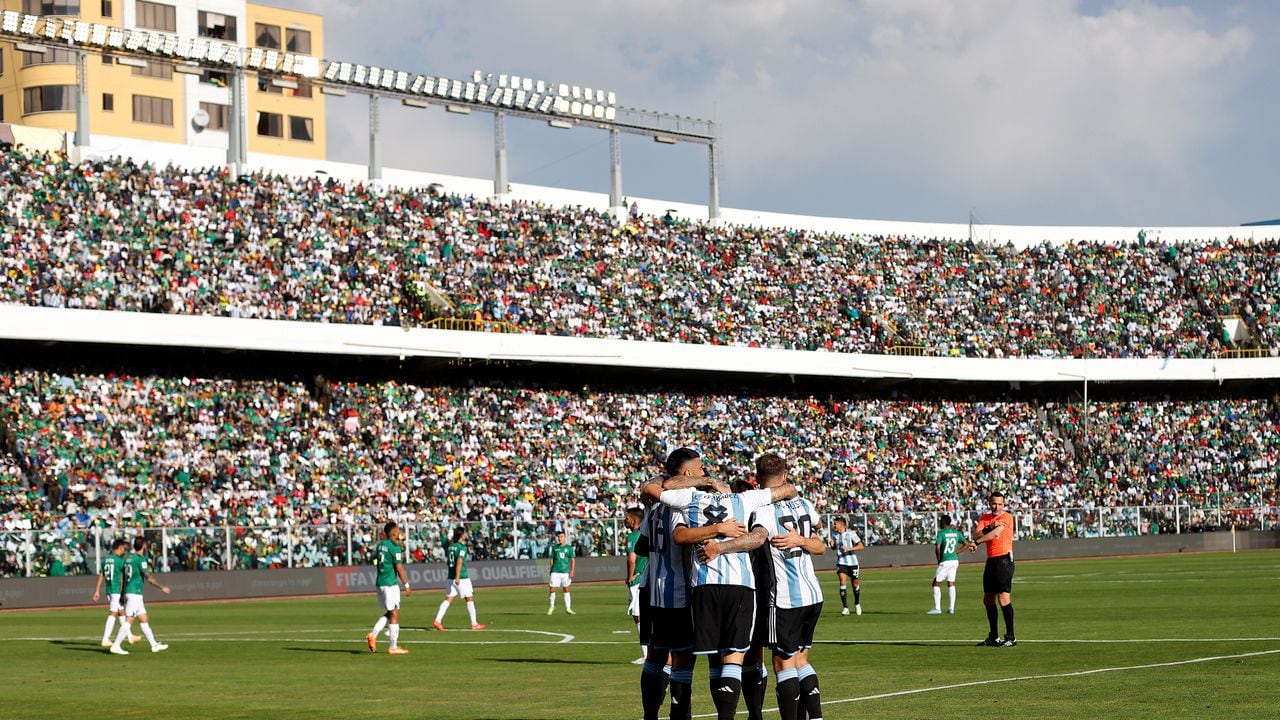 Imagen del partido entre Bolivia y Argentina por la fecha 2 de las eliminatorias sudamericanas al Mundial 2026