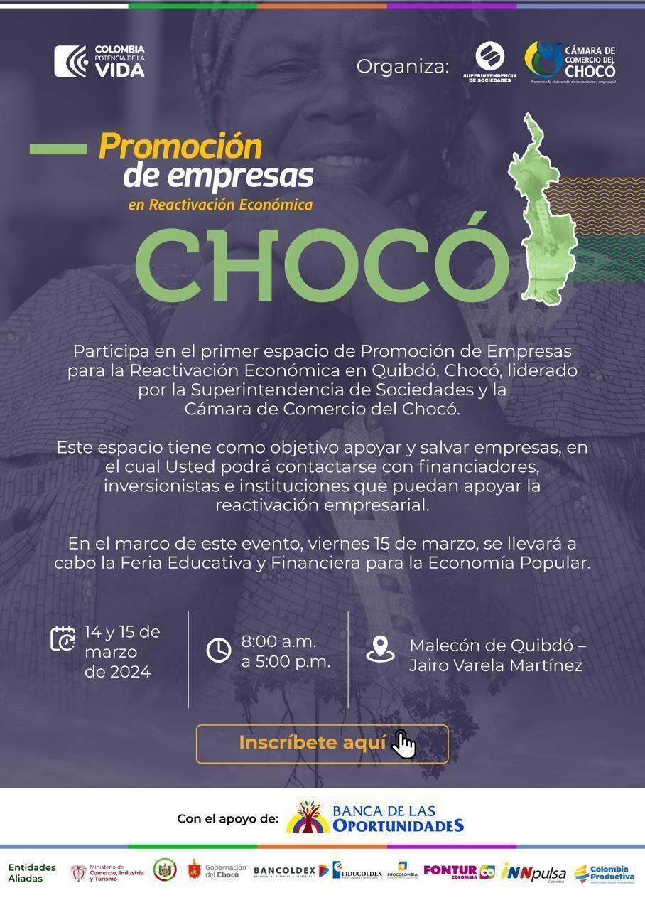 Feria de reactivación económica para el Chocó.