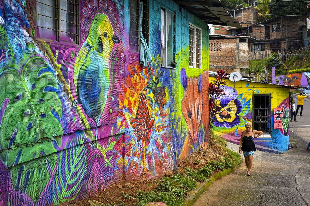 Estos son algunos de los murales que embellecen a Cali capital del valle del Cauca. Sector de Siloé