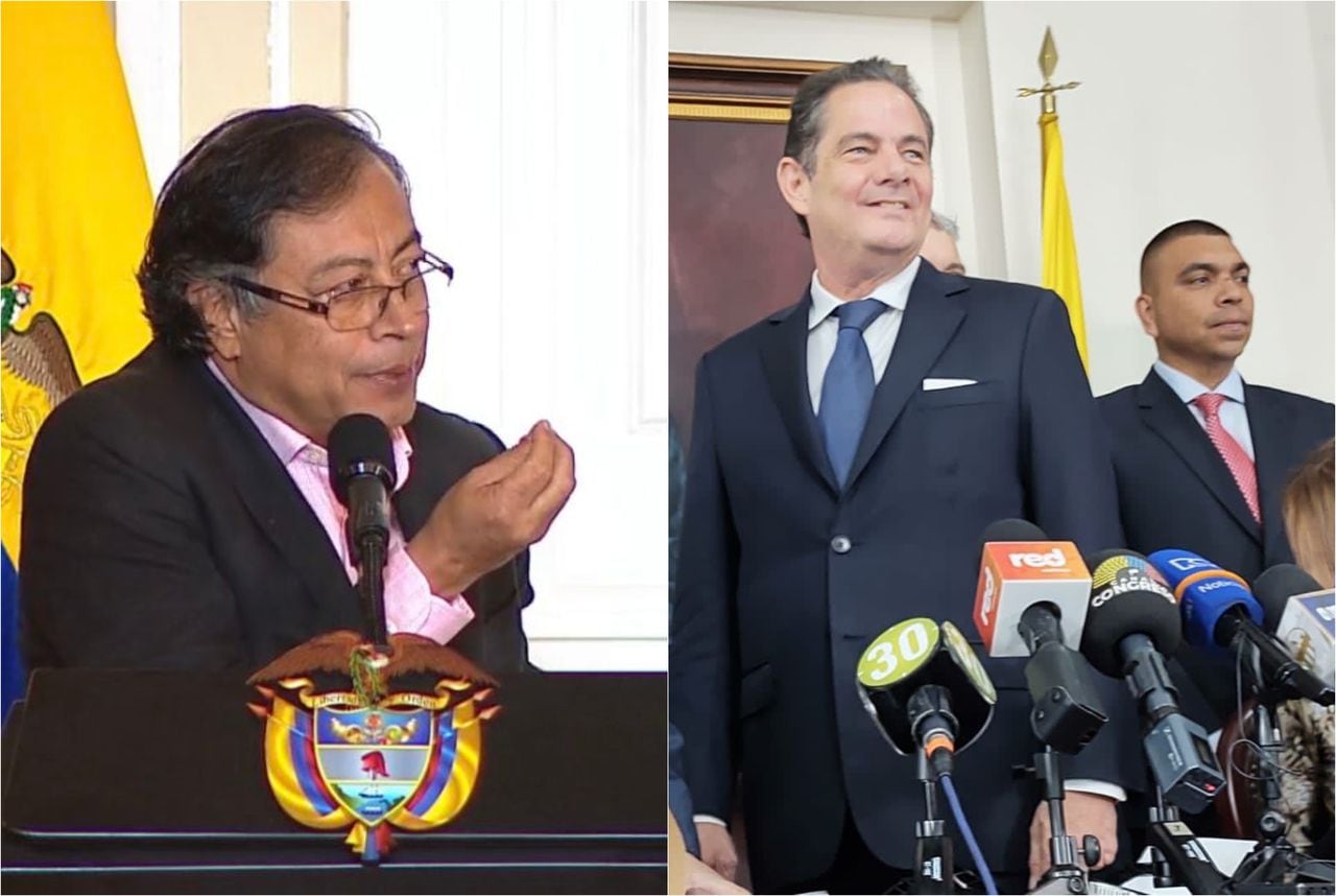 Presidente Gustavo Petro y Germán Vargas Lleras