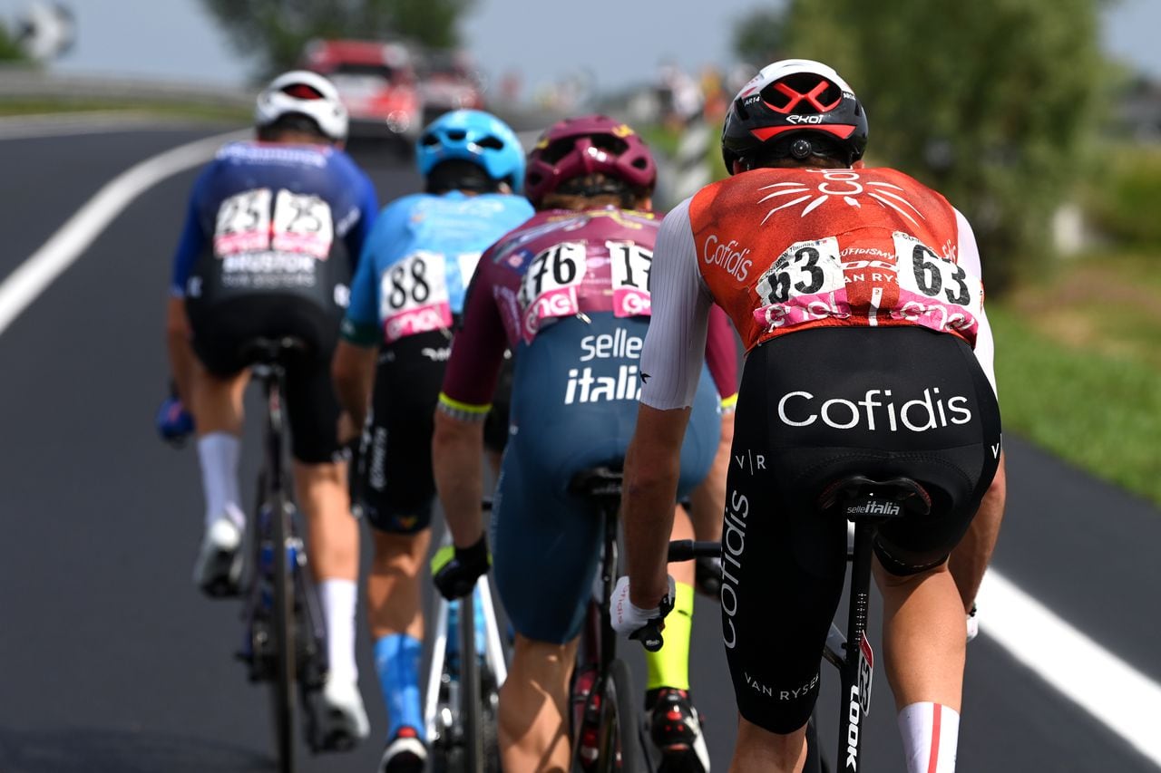 Giro de Italia etapa 17. Cuatro ciclistas lideraron la fuga del día.