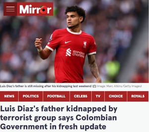 Así registraron los principales diarios la noticia de la autoría en el secuestro del padre de Luis Díaz