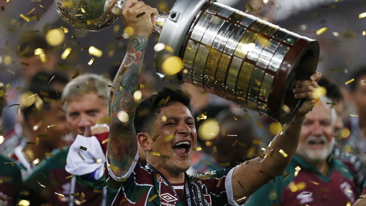 Germán Cano campeón de la Copa Libertadores 2023.