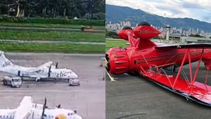 Accidente de avioneta en Medellín.