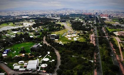 Parque Simón Bolívar en Bogotá