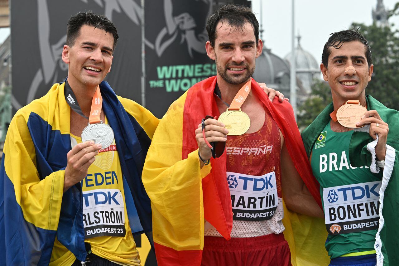 El español Álvaro Martín se proclamó campeón del mundo de 20 kilómetros marcha.