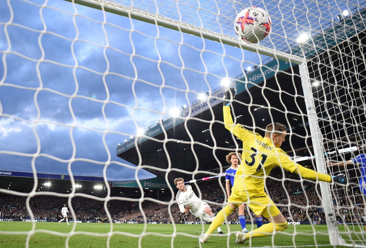 Luis Sinisterra marcó gol con el Leeds frente al Leicester.
AFP / El País